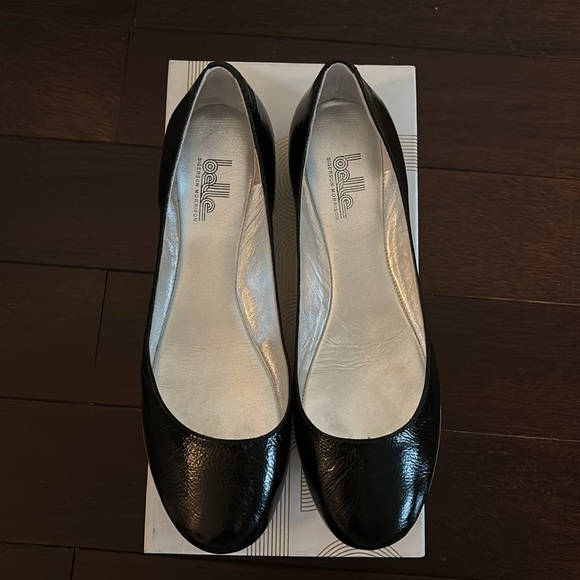 Belle by Sigerson Morrison Black Patent Leather Flats - Picture 2 of 7